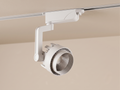 Track Light with a modern design, white and adjustable.