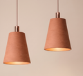 The "terracotta cone" or "copper terracotta" lamp.