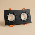 Brushed nickel decorative recessed spotlight trim