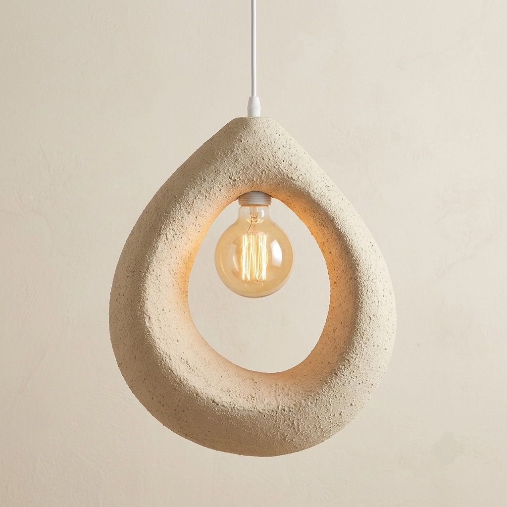Frosted glass globe pendant light with brass fitting