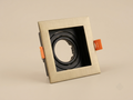 Tall white cylindrical surface-mounted spotlight