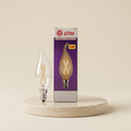 Extra candle LED filament bulb, clear glass, E14