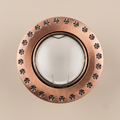 Antique copper decorative recessed spotlight trim