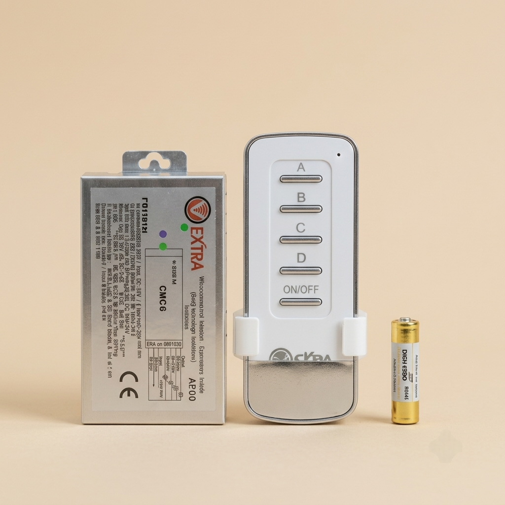 Wireless remote control light switch kit with receiver
