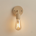 Minimalist wall sconce with exposed bulb socket