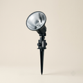 Wide-reflector garden spike floodlight
