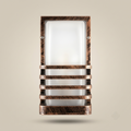Industrial bronze cage outdoor wall light