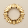 Gold sunburst decorative recessed spotlight trim