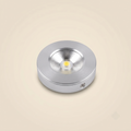 Brushed brass square recessed spotlight with black bezel
