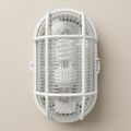 Wavy ceramic lily pad pendant light