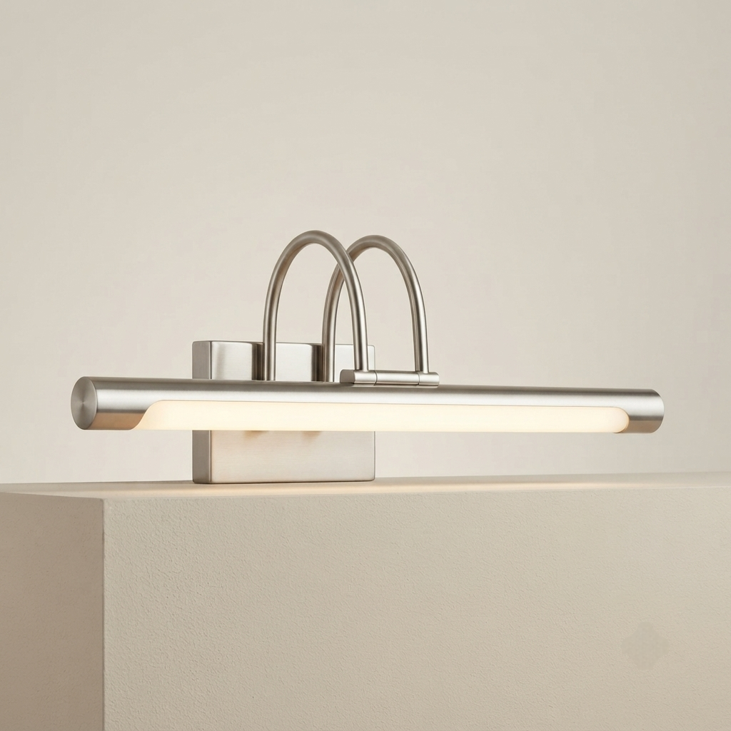 Rose gold picture and vanity LED light